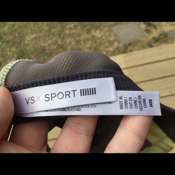VSX Sport Yellow And Gray Bra - Picture 4 of 4